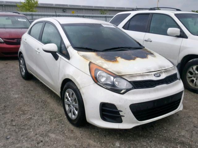 KNADM5A33G6569649 - 2016 KIA RIO LX WHITE photo 1