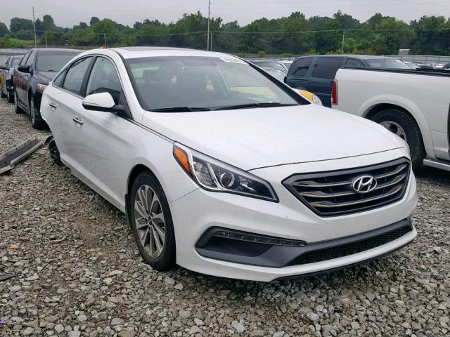 5NPE34AF0HH496360 - 2017 HYUNDAI SONATA SPO WHITE photo 1