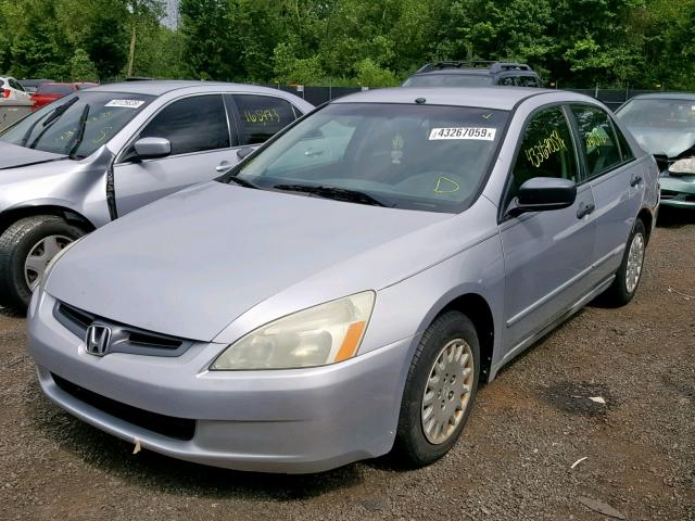 1HGCM56105A188522 - 2005 HONDA ACCORD DX SILVER photo 2