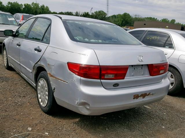 1HGCM56105A188522 - 2005 HONDA ACCORD DX SILVER photo 3