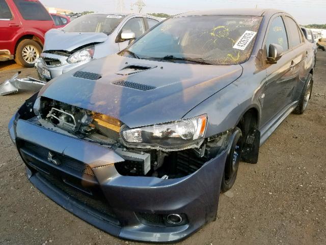 JA32W8FV5BU044451 - 2011 MITSUBISHI LANCER EVO GRAY photo 2