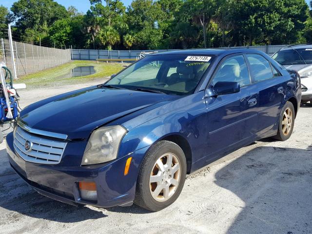 1G6DP577170107939 - 2007 CADILLAC CTS HI FEA BLUE photo 2