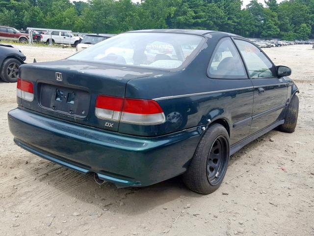 1HGEJ6125YL062933 - 2000 HONDA CIVIC DX GREEN photo 4