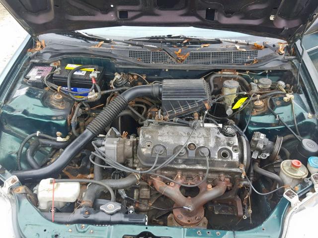 1HGEJ6125YL062933 - 2000 HONDA CIVIC DX GREEN photo 7