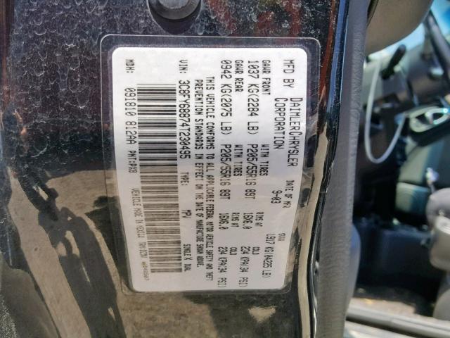 3C8FY68874T230495 - 2004 CHRYSLER PT CRUISER BLACK photo 10