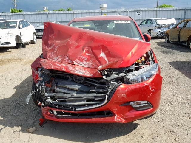 3MZBN1V71HM136391 - 2017 MAZDA 3 TOURING RED photo 7