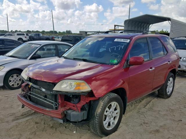 2HNYD18994H545657 - 2004 ACURA MDX TOURIN RED photo 2