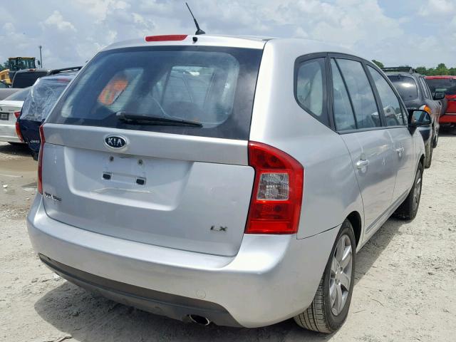 KNAFG525X77049216 - 2007 KIA RONDO BASE SILVER photo 4