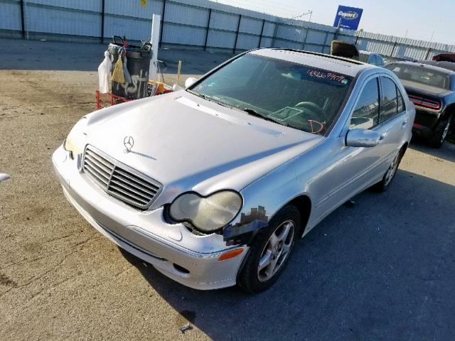 WDBRF64J31F050786 - 2001 MERCEDES-BENZ C 320 SILVER photo 2