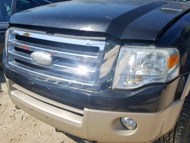 1FMFU18568LA83315 - 2008 FORD EXPEDITION BLACK photo 9