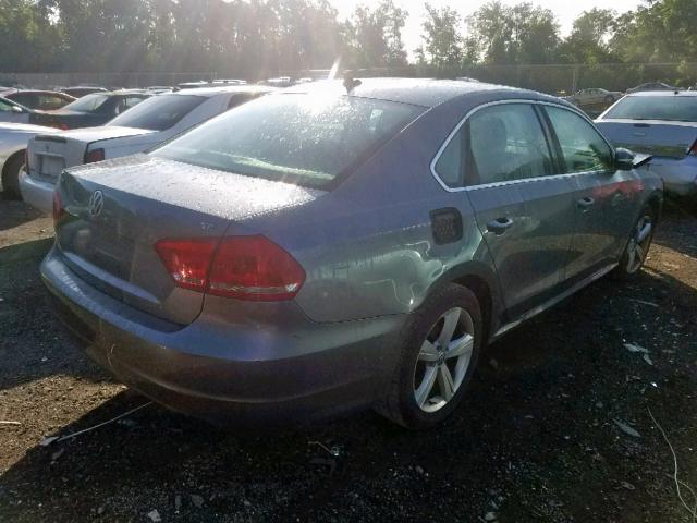 1VWBP7A34DC066364 - 2013 VOLKSWAGEN PASSAT SE GRAY photo 4