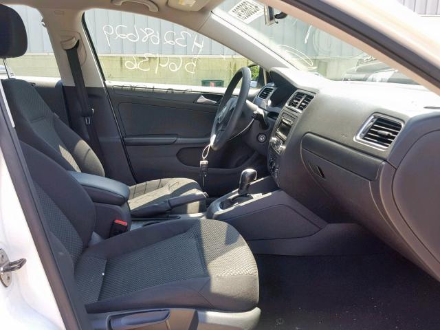 3VW2K7AJ6EM309038 - 2014 VOLKSWAGEN JETTA BASE WHITE photo 5
