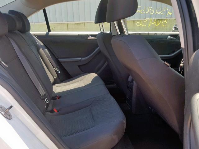 3VW2K7AJ6EM309038 - 2014 VOLKSWAGEN JETTA BASE WHITE photo 6