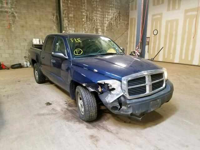 1D7HW28K35S316352 - 2005 DODGE DAKOTA QUA BLUE photo 1