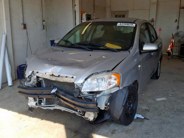 KL1TD56678B072637 - 2008 CHEVROLET AVEO BASE ვერცხლისფერი ფოტო 2