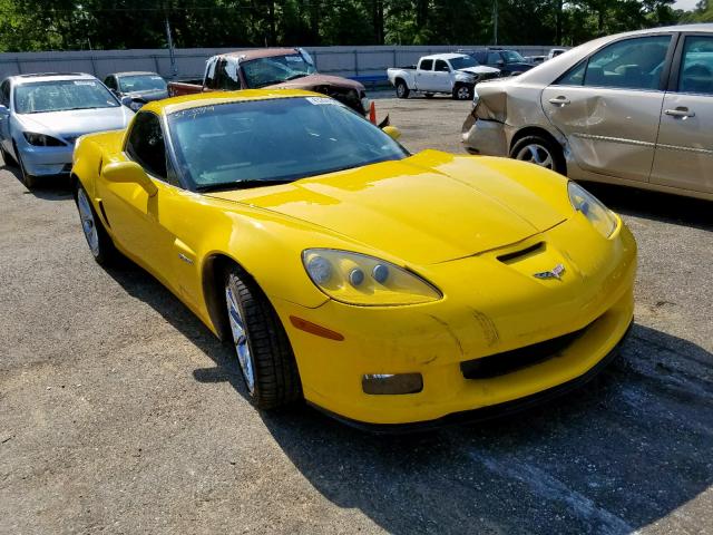 1G1YZ26E095109414 - 2009 CHEVROLET CORVETTE Z YELLOW photo 1