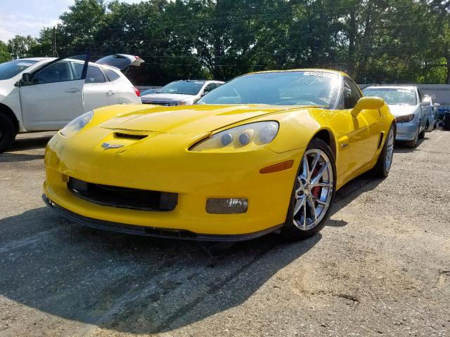 1G1YZ26E095109414 - 2009 CHEVROLET CORVETTE Z YELLOW photo 2