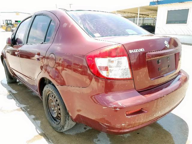 JS2YC412885103625 - 2008 SUZUKI SX4 BURGUNDY photo 3