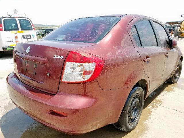 JS2YC412885103625 - 2008 SUZUKI SX4 BURGUNDY photo 4