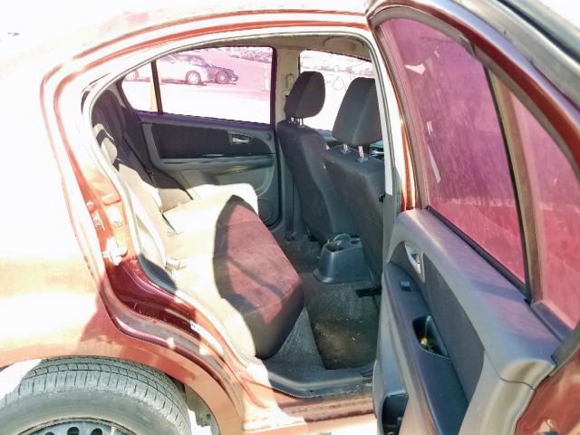 JS2YC412885103625 - 2008 SUZUKI SX4 BURGUNDY photo 6