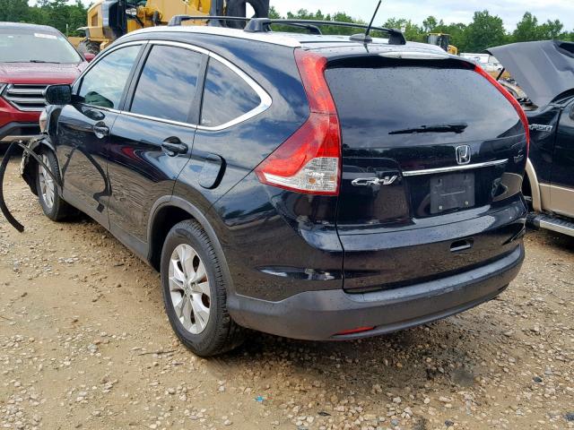 JHLRM3H72CC001820 - 2012 HONDA CR-V EXL BLACK photo 3