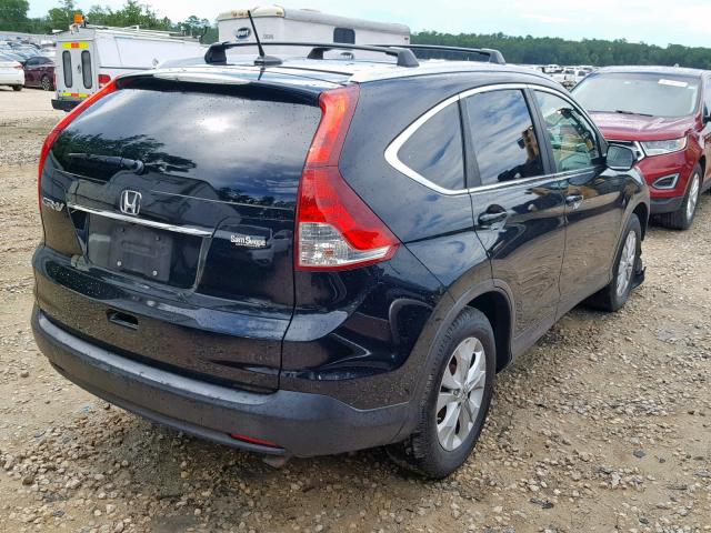 JHLRM3H72CC001820 - 2012 HONDA CR-V EXL BLACK photo 4