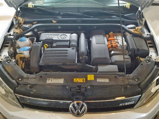 3VW637AJ3DM269935 - 2013 VOLKSWAGEN JETTA HYBR SILVER photo 7