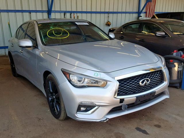 JN1EV7AR3JM437033 - 2018 INFINITI Q50 LUXE SILVER photo 1