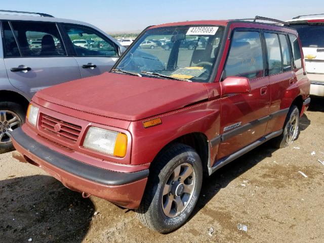 JS3TD03V8S4110753 - 1995 SUZUKI SIDEKICK J MAROON photo 2