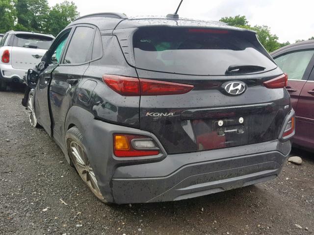 KM8K2CAA2JU079754 - 2018 HYUNDAI KONA SEL BLACK photo 3