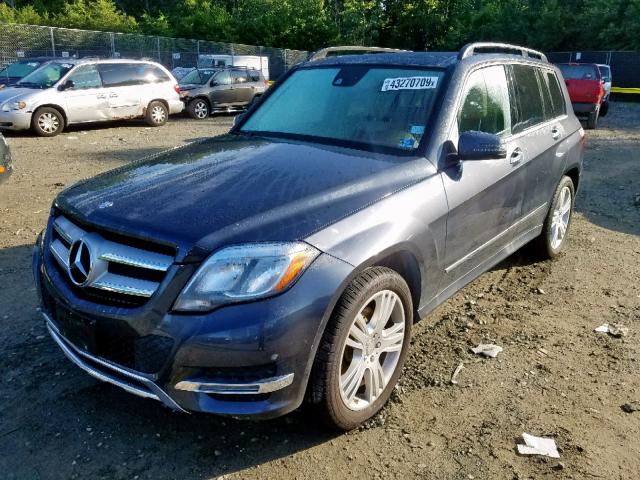 WDCGG0EB4DG147823 - 2013 MERCEDES-BENZ GLK 250 BL GRAY photo 2