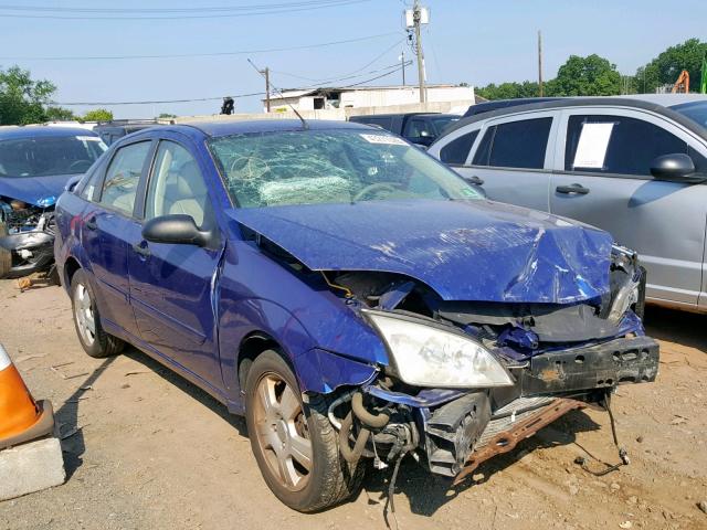 1FAHP34N36W157037 - 2006 FORD FOCUS ZX4 BLUE photo 1