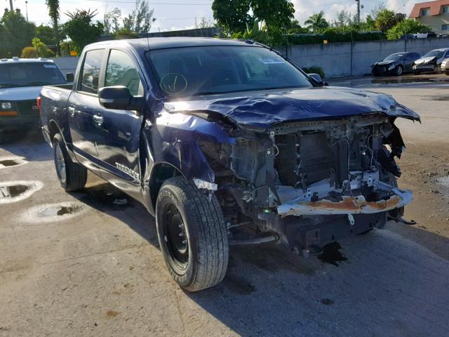 1N6AA1EJ0JN501853 - 2018 NISSAN TITAN S BLUE photo 1