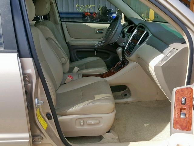 JTEEW21A560030669 - 2006 TOYOTA HIGHLANDER TAN photo 5