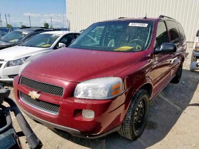 1GNDV23L35D286499 - 2005 CHEVROLET UPLANDER L MAROON photo 2