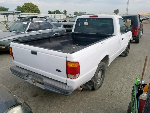 1FTYR10V0XUB89438 - 1999 FORD RANGER WHITE photo 4