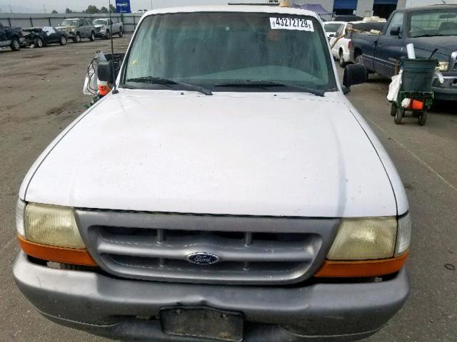 1FTYR10V0XUB89438 - 1999 FORD RANGER WHITE photo 9