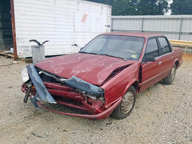 1G3AG54N9P6455603 - 1993 OLDSMOBILE CUTLASS CI Tünd qırmızı foto 2