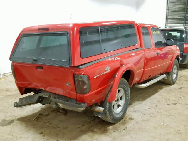 1FTZR45E33PA05293 - 2003 FORD RANGER SUP RED photo 4