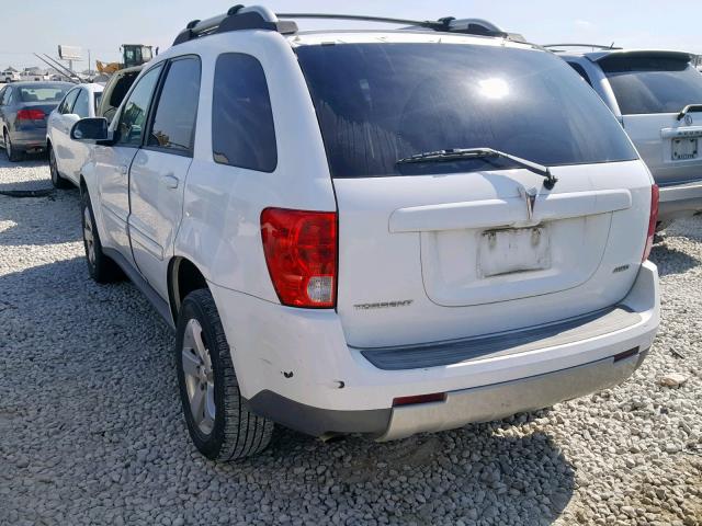 2CKDL73F266197358 - 2006 PONTIAC TORRENT WHITE photo 3