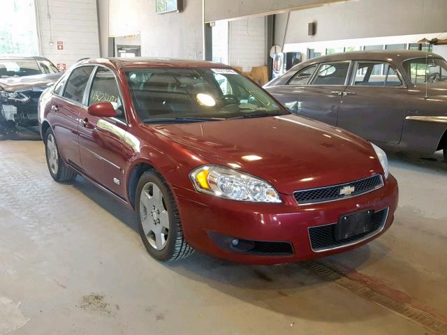 2G1WD58CX89265531 - 2008 CHEVROLET IMPALA SUP RED photo 1