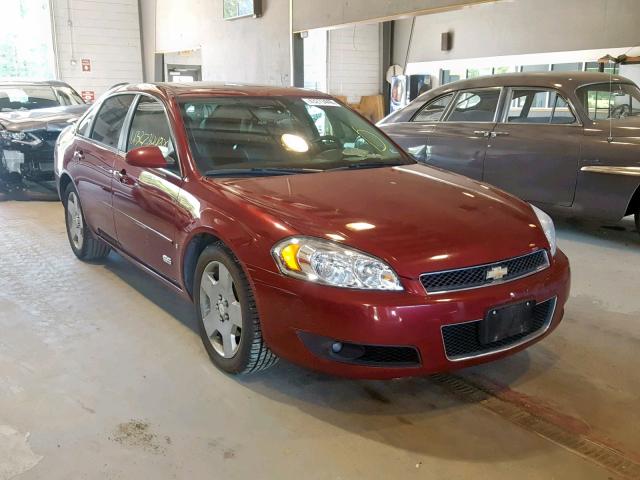 2G1WD58CX89265531 - 2008 CHEVROLET IMPALA SUP წითელი ფოტო 1