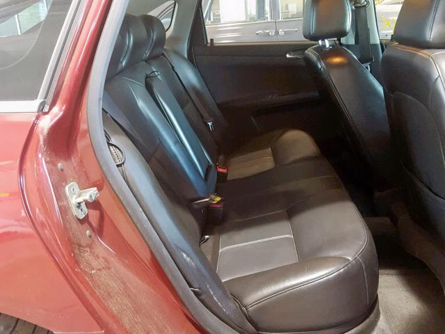 2G1WD58CX89265531 - 2008 CHEVROLET IMPALA SUP წითელი ფოტო 6