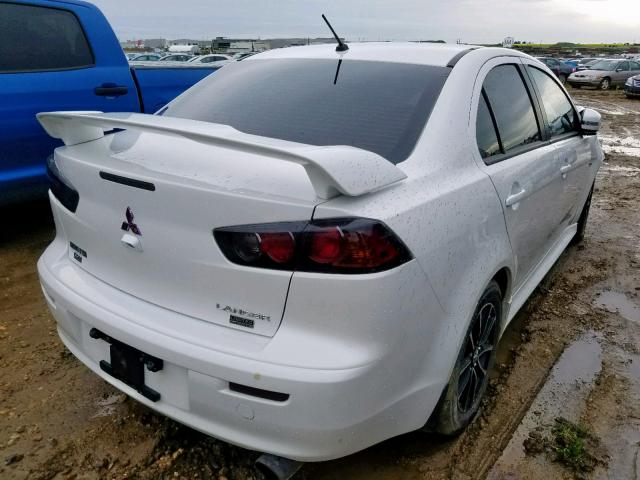 JA32V2FWXGU601337 - 2016 MITSUBISHI LANCER ES WHITE photo 4