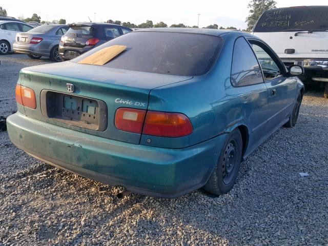 2HGEJ2128SH546883 - 1995 HONDA CIVIC DX GREEN photo 4