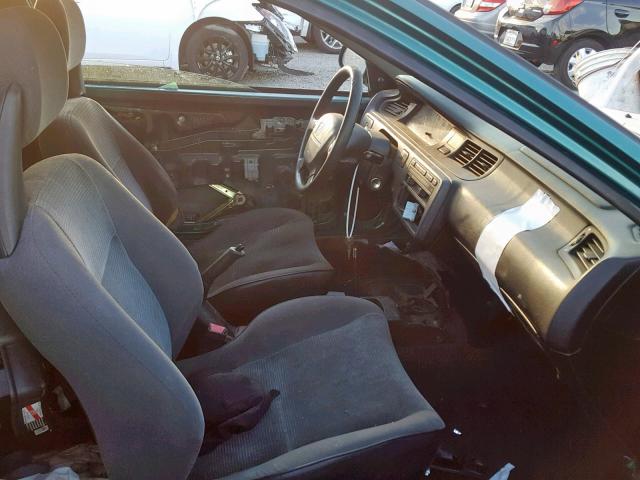 2HGEJ2128SH546883 - 1995 HONDA CIVIC DX GREEN photo 5