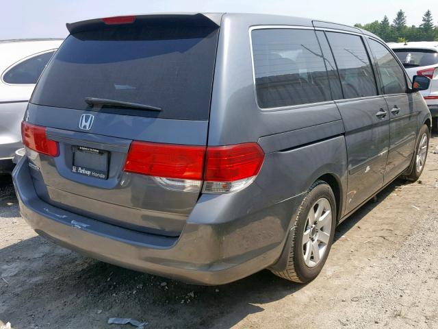 5FNRL3H1XAB501946 - 2010 HONDA ODYSSEY DX GRAY photo 4