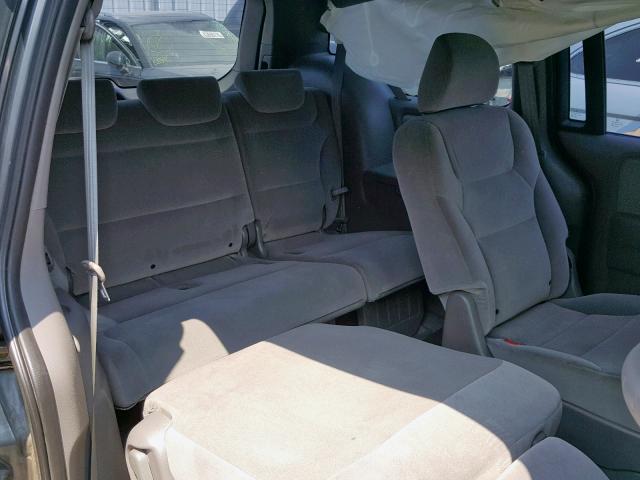 5FNRL3H1XAB501946 - 2010 HONDA ODYSSEY DX GRAY photo 6