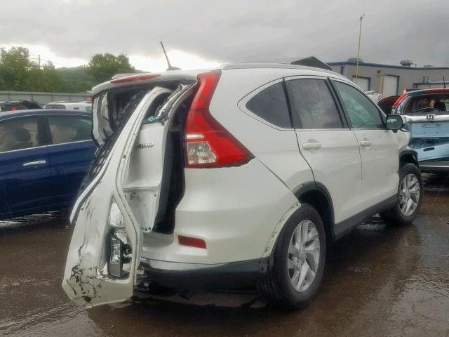 5J6RM4H77GL045573 - 2016 HONDA CR-V EXL WHITE photo 4