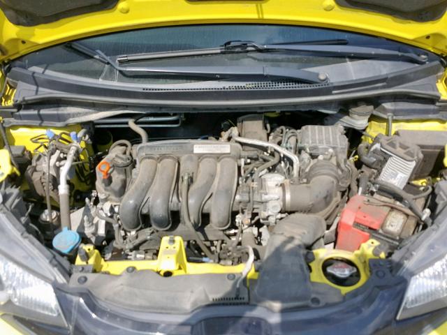 3HGGK5G52FM722844 - 2015 HONDA FIT LX YELLOW photo 7